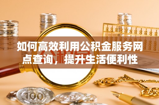 南乐如何高效利用公积金服务网点查询，提升生活便利性