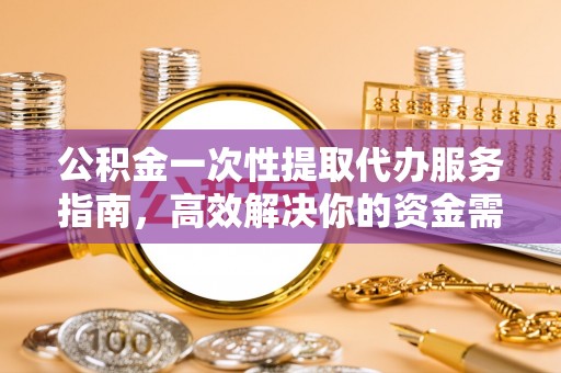 南乐公积金一次性提取代办服务指南，高效解决你的资金需求