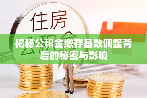 南乐揭秘公积金缴存基数调整背后的秘密与影响