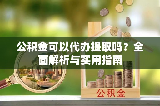 南乐公积金可以代办提取吗？全面解析与实用指南