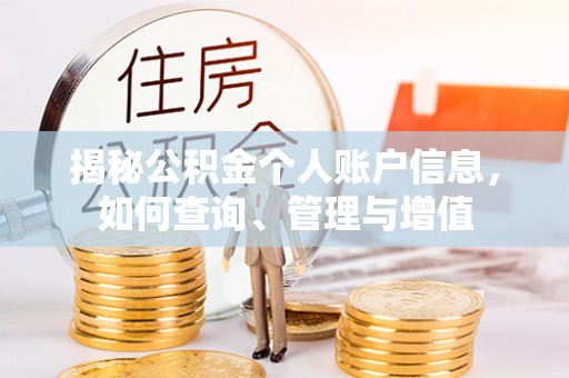 南乐揭秘公积金个人账户信息，如何查询、管理与增值