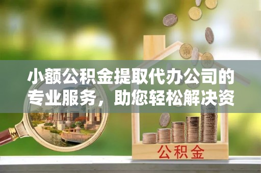 南乐小额公积金提取代办公司的专业服务，助您轻松解决资金难题