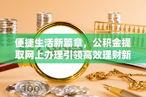 南乐便捷生活新篇章，公积金提取网上办理引领高效理财新趋势