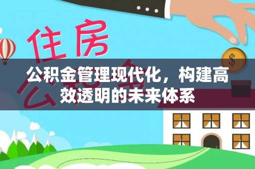 南乐公积金管理现代化，构建高效透明的未来体系