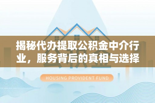 南乐揭秘代办提取公积金中介行业，服务背后的真相与选择指南