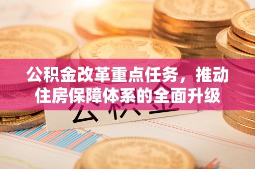 南乐公积金改革重点任务，推动住房保障体系的全面升级