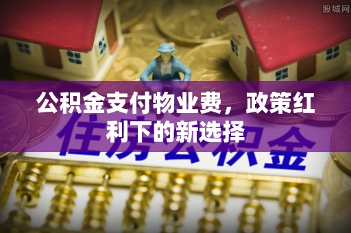 南乐公积金支付物业费，政策红利下的新选择