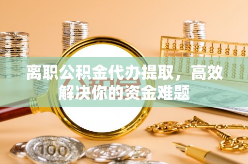 南乐离职公积金代办提取，高效解决你的资金难题
