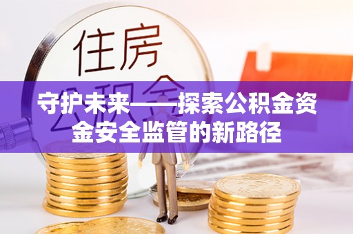 南乐守护未来——探索公积金资金安全监管的新路径