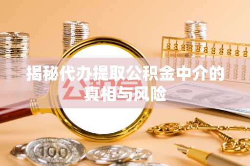 南乐揭秘代办提取公积金中介的真相与风险
