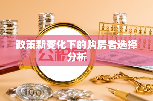 南乐政策新变化下的购房者选择分析
