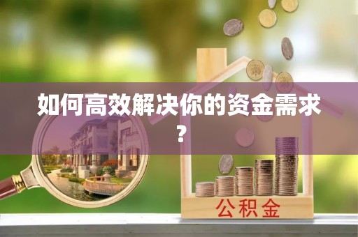 南乐如何高效解决你的资金需求？