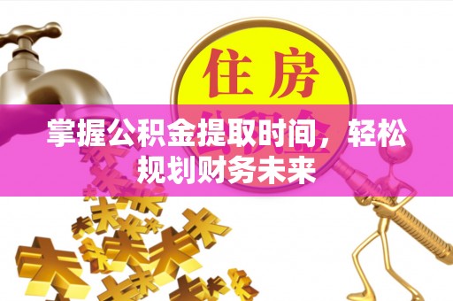 南乐掌握公积金提取时间，轻松规划财务未来