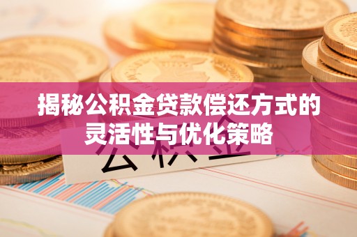 南乐揭秘公积金贷款偿还方式的灵活性与优化策略