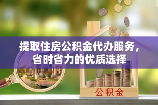 南乐提取住房公积金代办服务，省时省力的优质选择