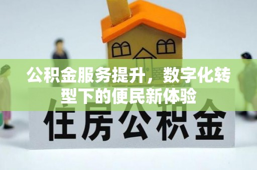 南乐公积金服务提升，数字化转型下的便民新体验
