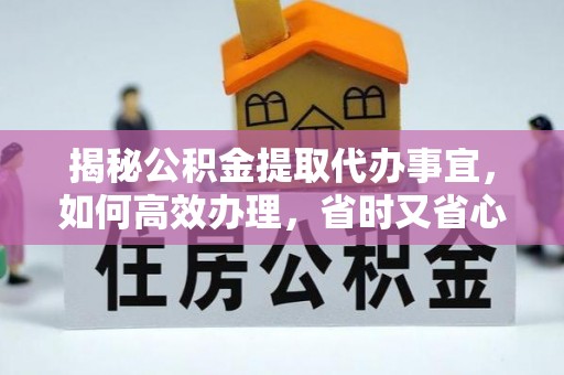南乐揭秘公积金提取代办事宜，如何高效办理，省时又省心？