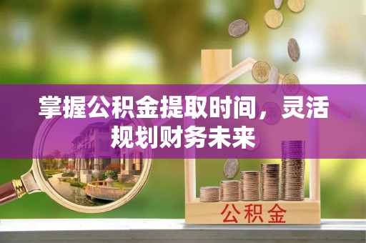 南乐掌握公积金提取时间，灵活规划财务未来