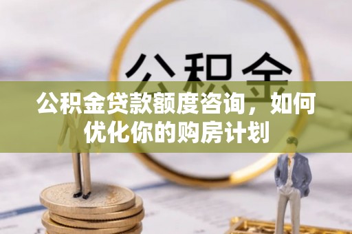 南乐公积金贷款额度咨询，如何优化你的购房计划