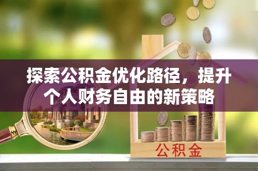 南乐探索公积金优化路径，提升个人财务自由的新策略