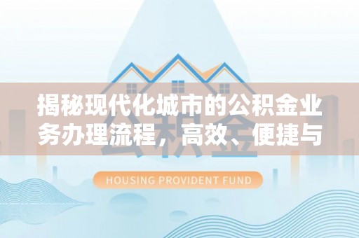南乐揭秘现代化城市的公积金业务办理流程，高效、便捷与未来趋势