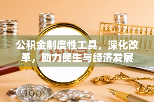 南乐公积金制度性工具，深化改革，助力民生与经济发展