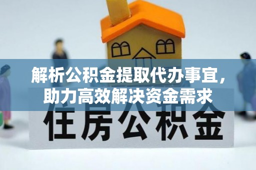 南乐解析公积金提取代办事宜，助力高效解决资金需求