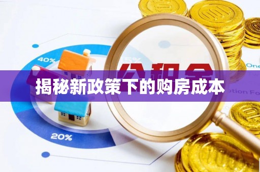 南乐揭秘新政策下的购房成本