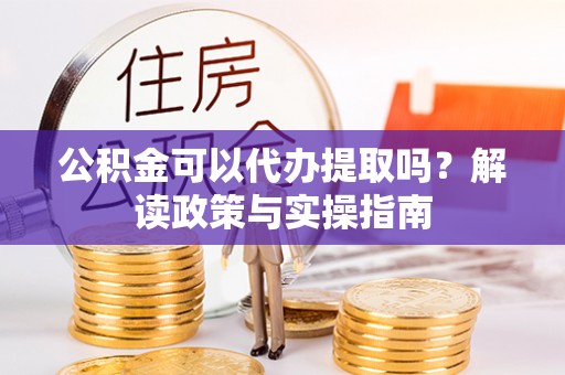 南乐公积金可以代办提取吗？解读政策与实操指南