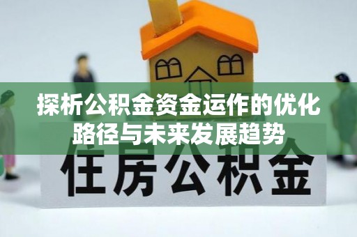 南乐探析公积金资金运作的优化路径与未来发展趋势