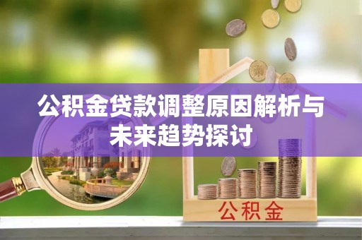 南乐公积金贷款调整原因解析与未来趋势探讨