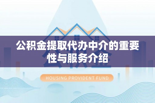 南乐公积金提取代办中介的重要性与服务介绍