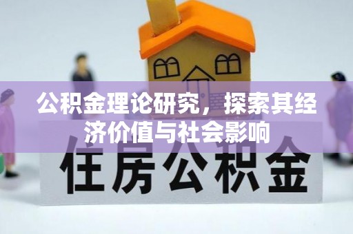 南乐公积金理论研究，探索其经济价值与社会影响