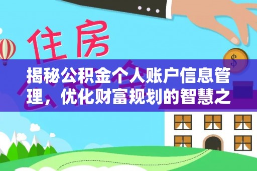 南乐揭秘公积金个人账户信息管理，优化财富规划的智慧之选