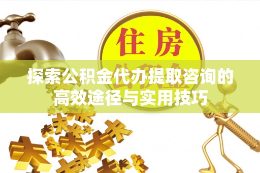 南乐探索公积金代办提取咨询的高效途径与实用技巧